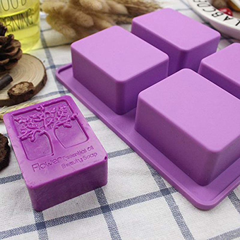 Bath Bomb Mold - Molde rectangular de silicona para jabón