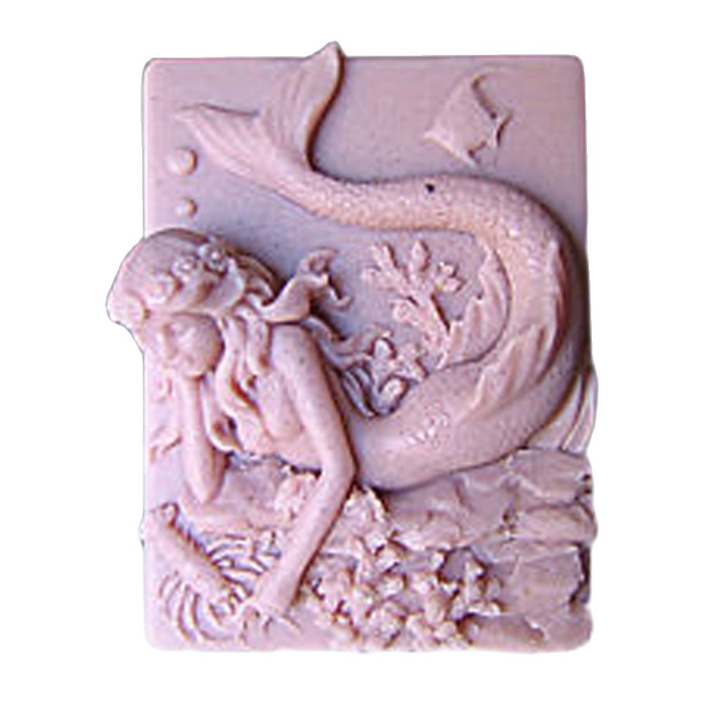 Bath Bomb Mold - Moldes de silicona 2D de sirena,