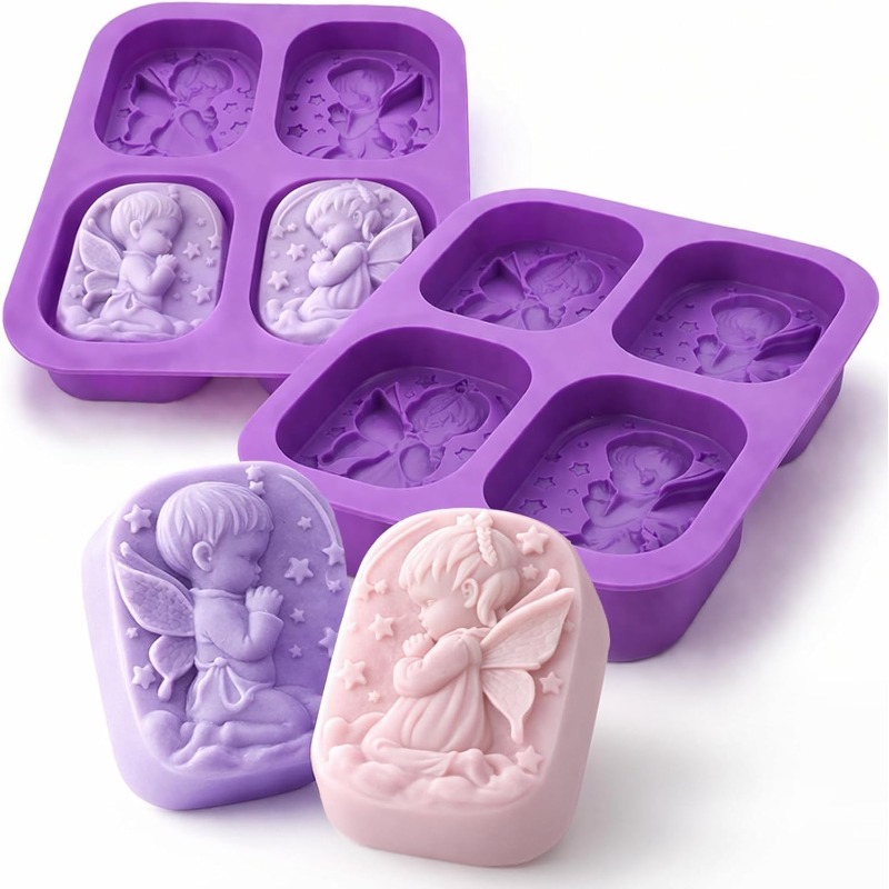 Bath Bomb Mold - Molde de silicona de ángel para
