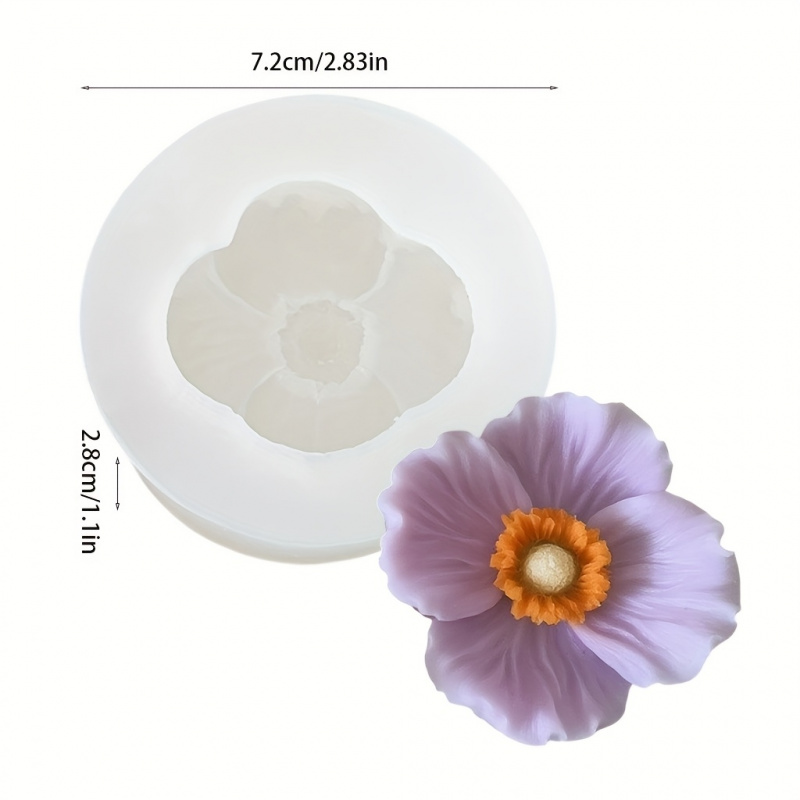 Molde de silicona 3Flower, vel - Bath Bomb Mold reseña y precio