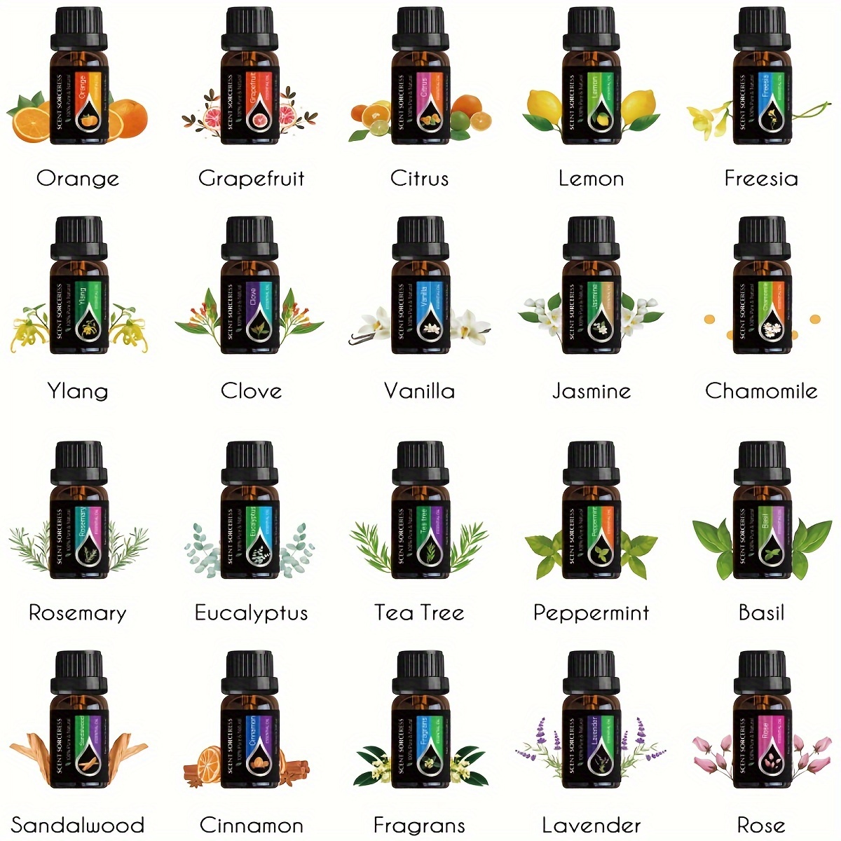 20 unids/set de aceites esenci - Spa Wellness Massage reseña y precio