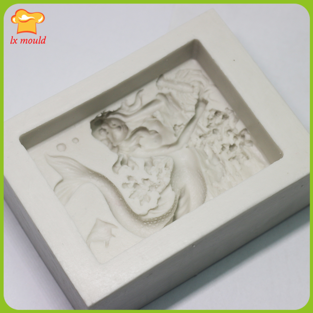Moldes de silicona 2D de siren - Bath Bomb Mold reseña y precio