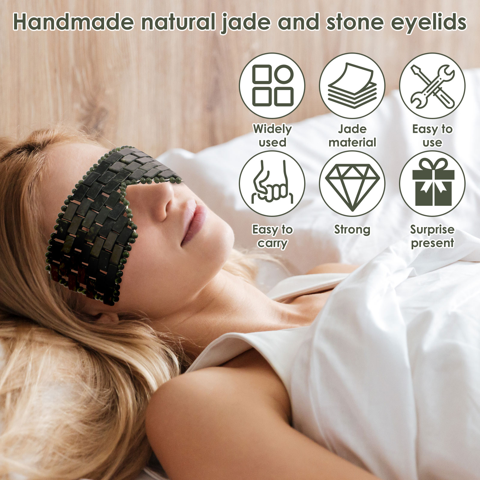 Máscara de ojos de Jade, másca - Spa Wellness Massage reseña y precio