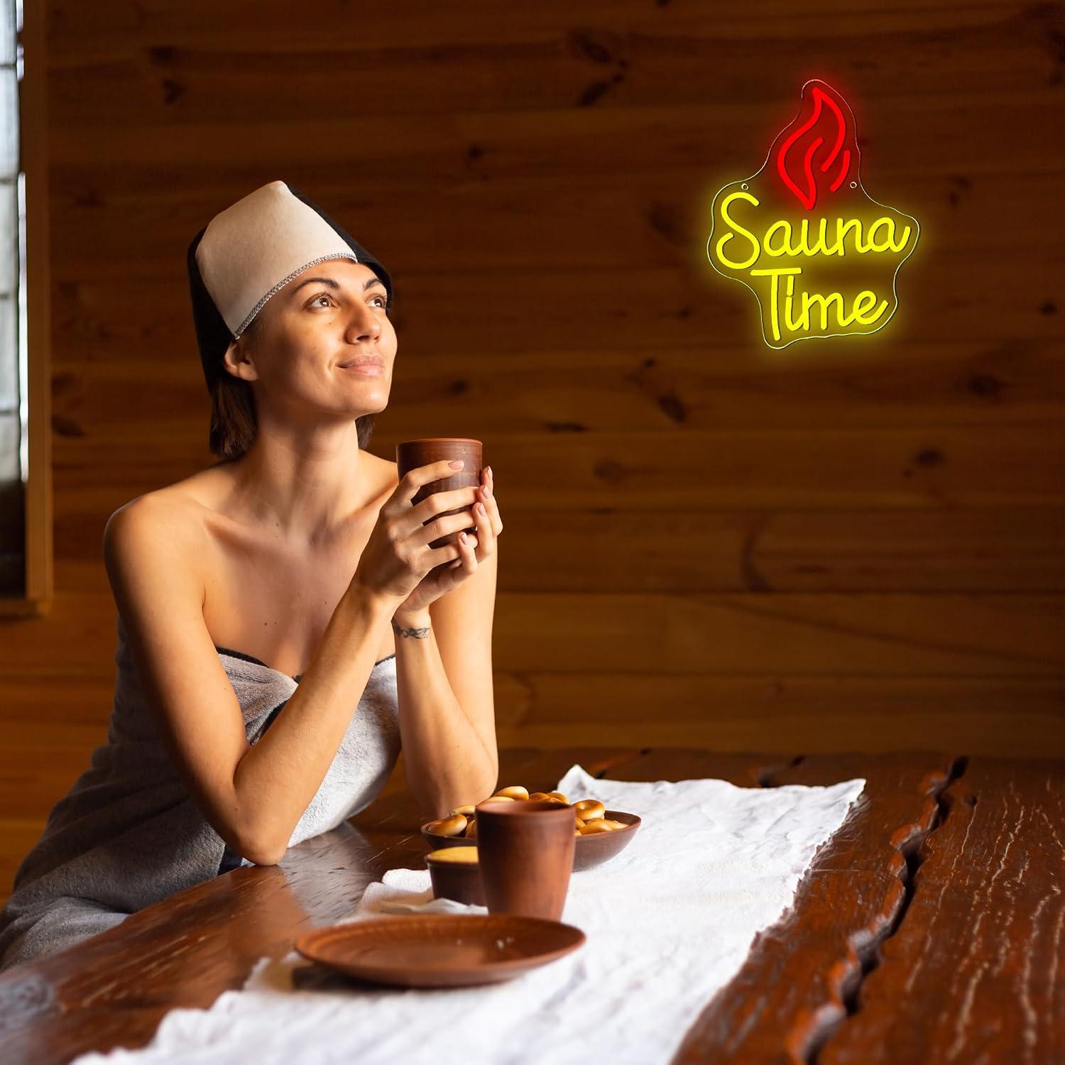 Letrero de neón Sauna Time con - Home Spa Wellness reseña y precio