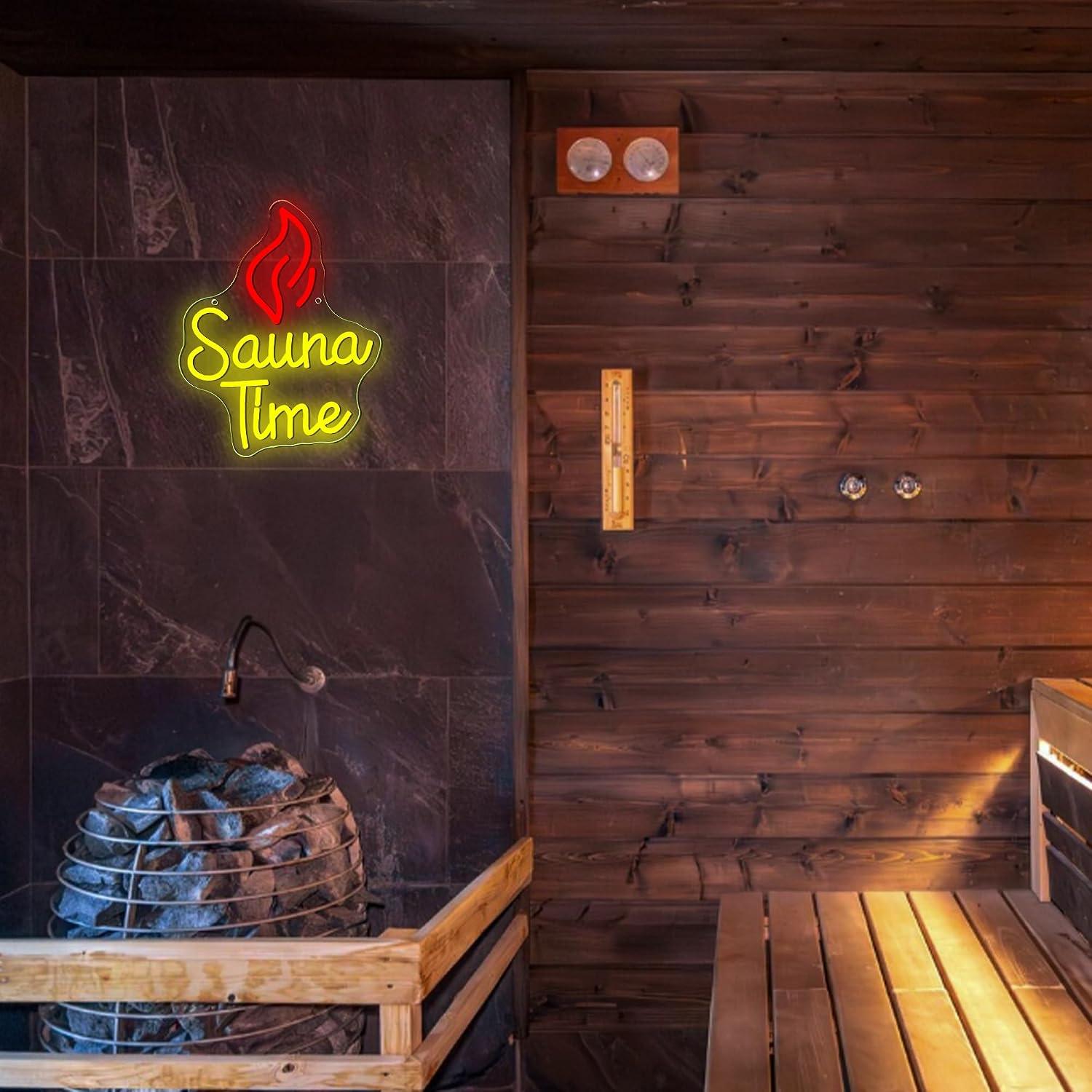 Letrero de neón Sauna Time con - Home Spa Wellness reseña y precio